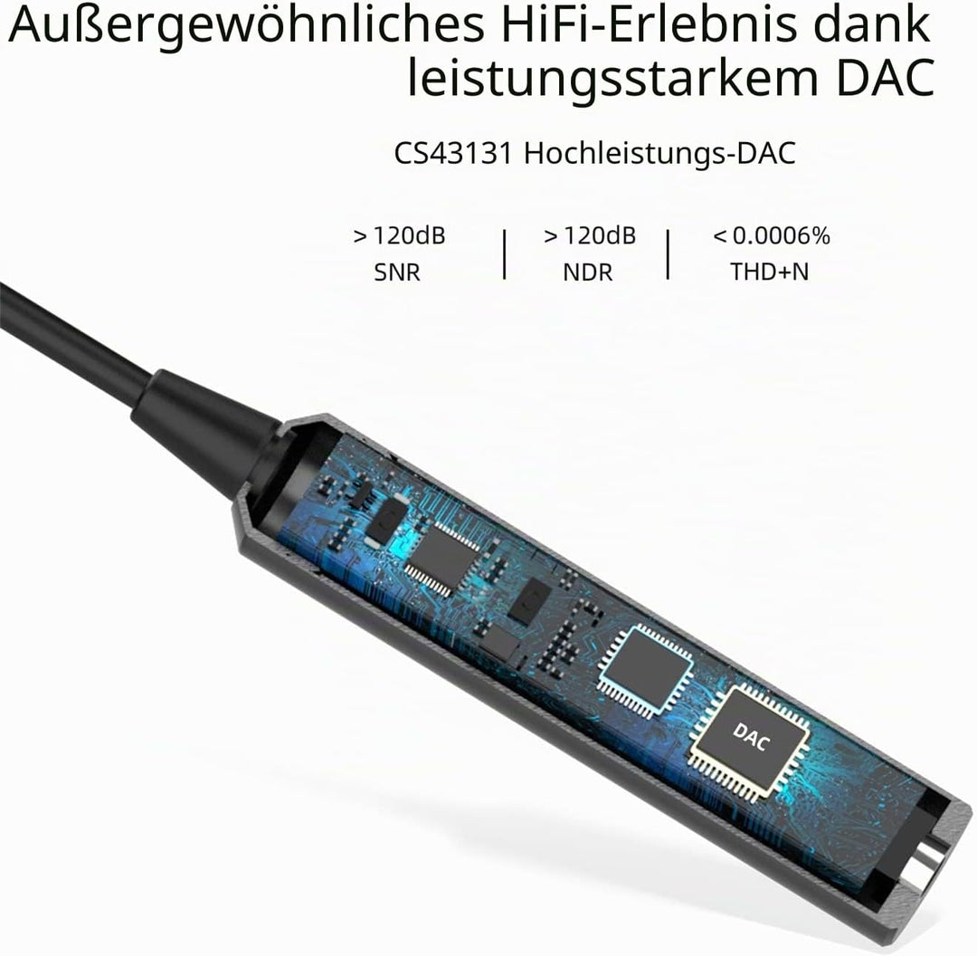 SoundMAGIC A30 Tragbarer Kopfhörerverstärker HiFi Stereo Kopfhörerverstärker Hhohe Auflösung DAC Ada