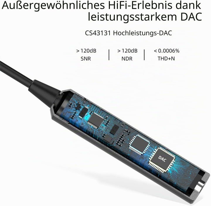 SoundMAGIC A30 Tragbarer Kopfhörerverstärker HiFi Stereo Kopfhörerverstärker Hhohe Auflösung DAC Ada