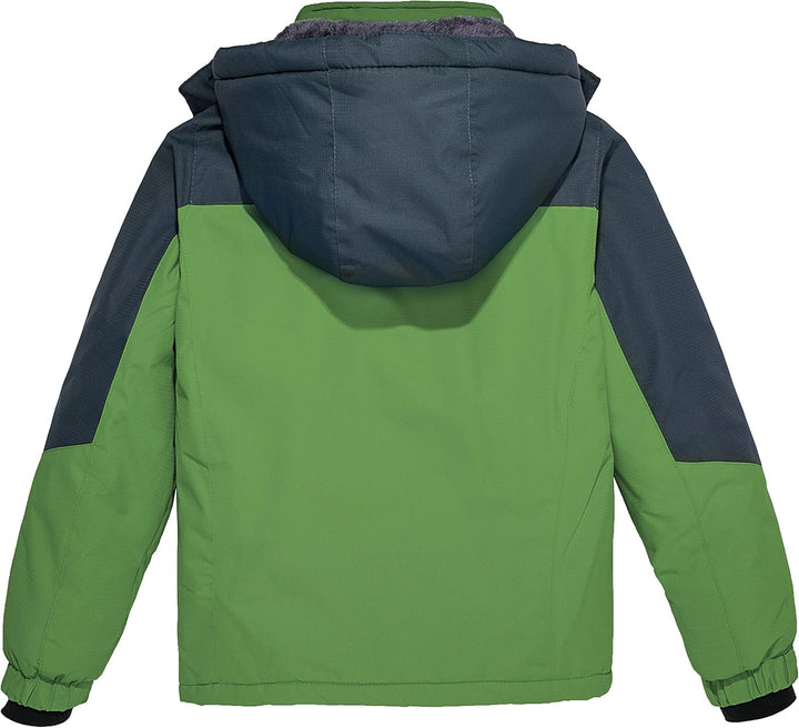 Wantdo Jungen Berg Ski Jacke Warmer Winter Fleece Mäntel Wasserdichter Atmungsaktive Jacke Outdoor K