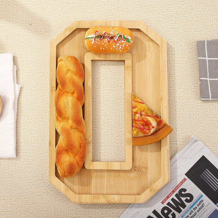 Hapivida Charcuterie Serviertablett Holz mit Zahlen 30x20 cm Befüllbare Charcuterie Brettbox Feinkos