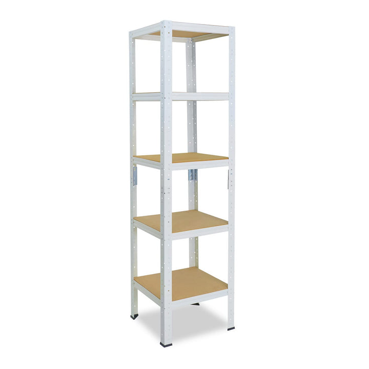 shelfplaza® 155x40x40cm Home Schwerlastregal weiss/Metallregal mit 5 Böden/Kellerregal Metall, Garag