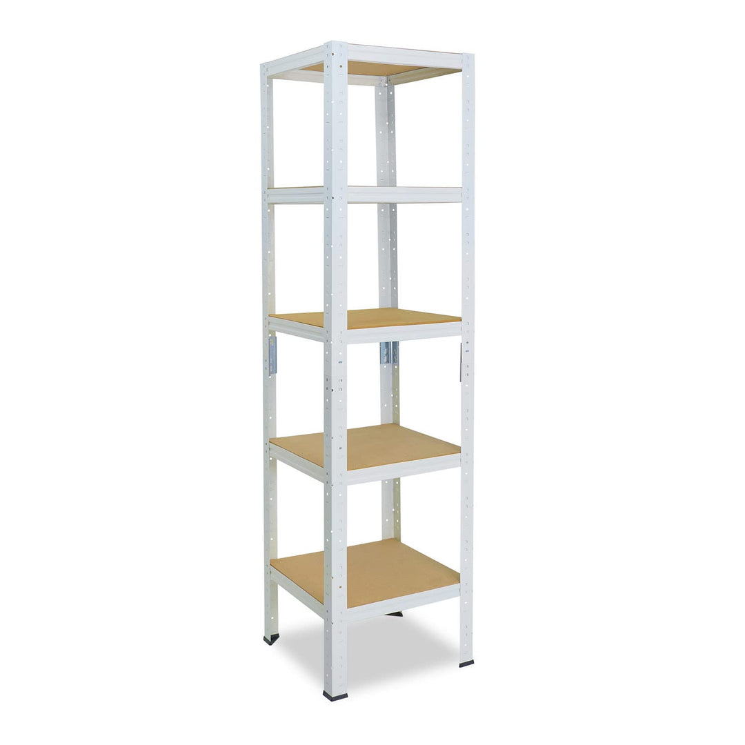 shelfplaza® 200x50x50cm Home Schwerlastregal weiss/Metallregal mit 5 Böden/Kellerregal Metall, Garag