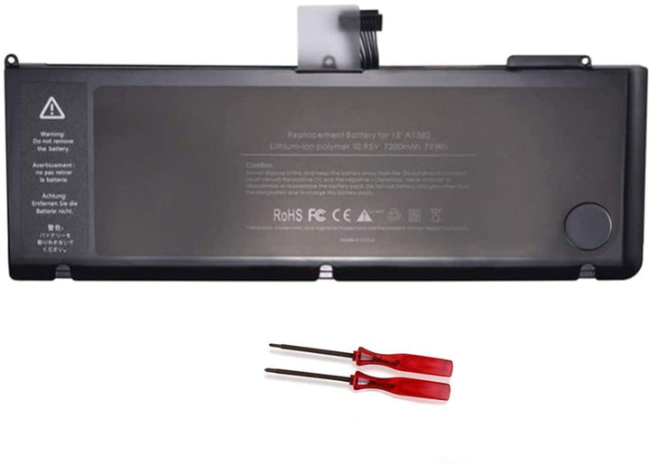 WYGUO A1382 Laptop-Akku-Ersatz für MacBook Pro 15 inch A1286 Early 2011 Late 2011 Mid 2012(10.95V 77