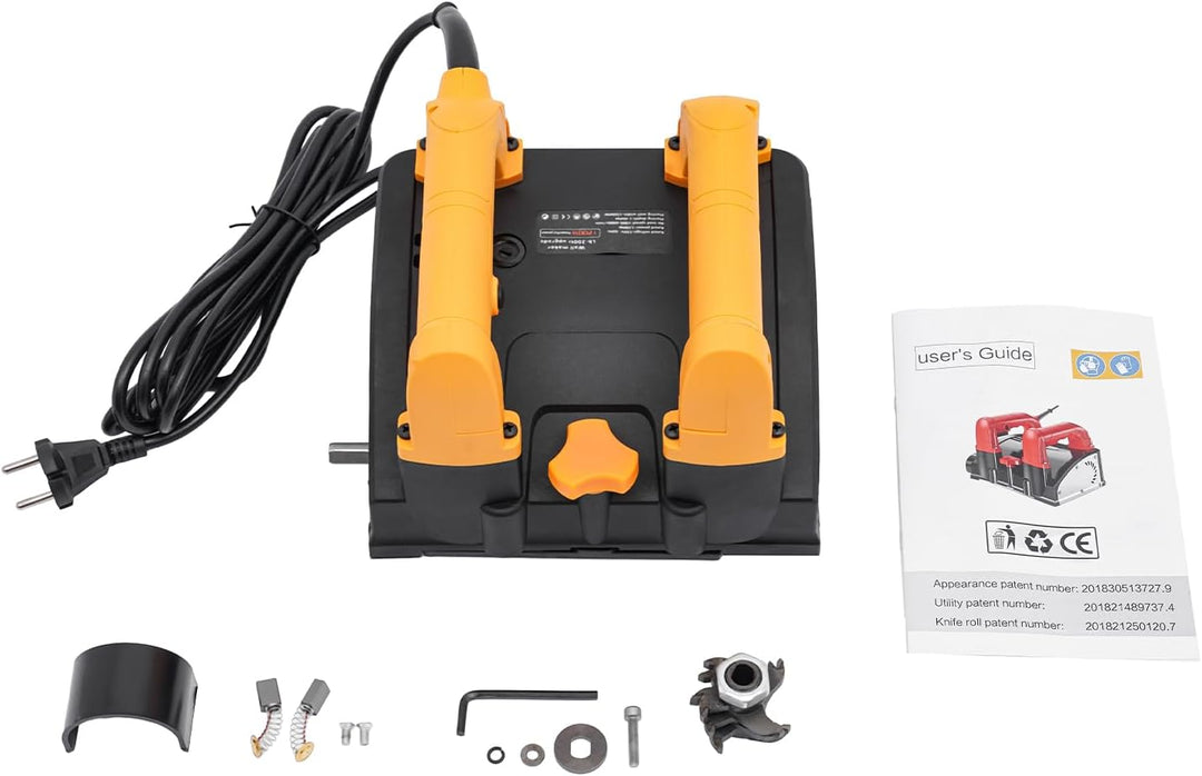 Elektrische Hobelmaschine, 1200 W, für Betonfräse, 26 Klingen aus Wolframstahl, 1000 – 4000 U/min, f