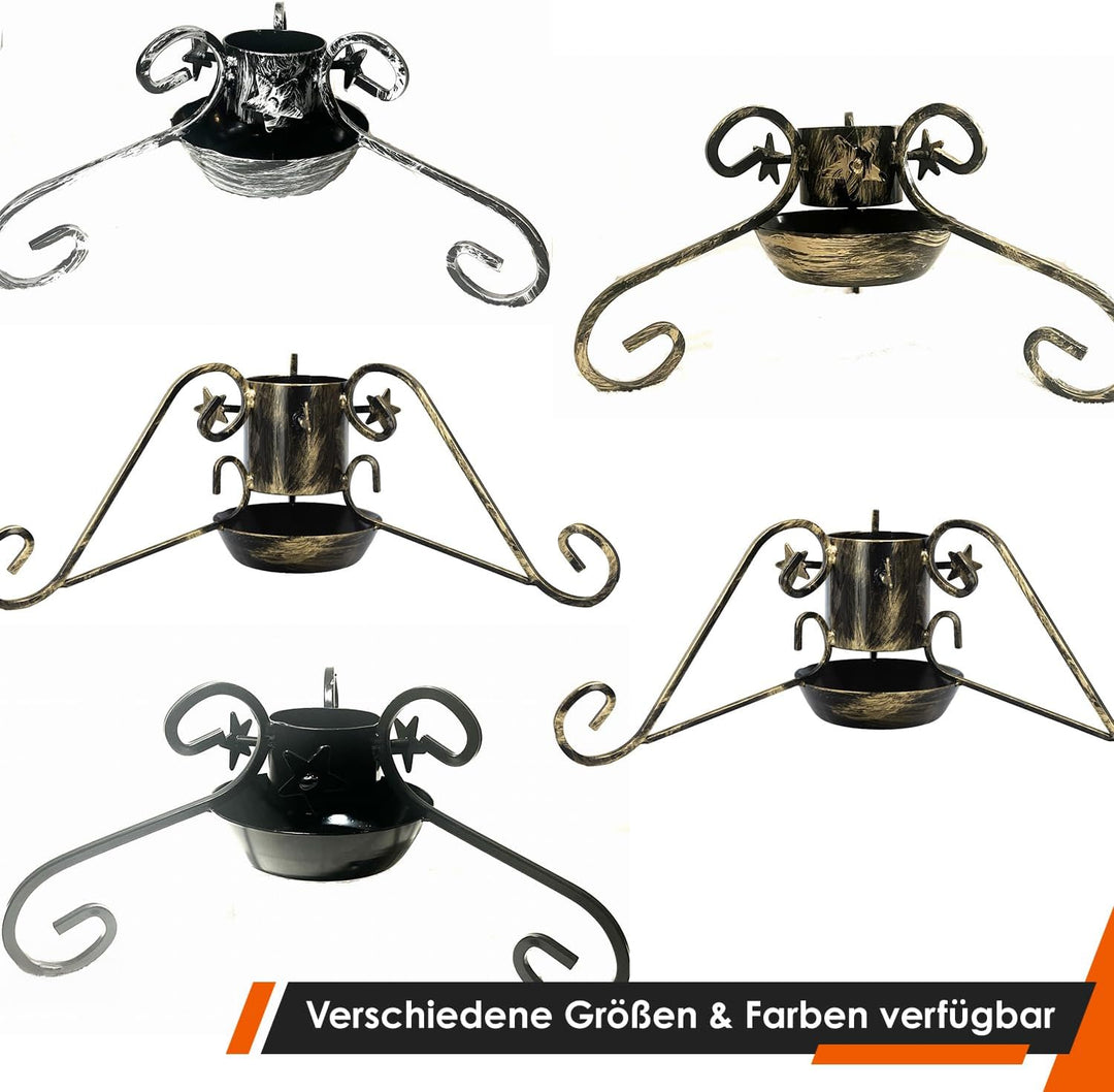 Alma Christbaumständer Weihnachtsbaum Ständer - 60x60x20 cm - Weihnachtsbaumständer mit Wassertank -