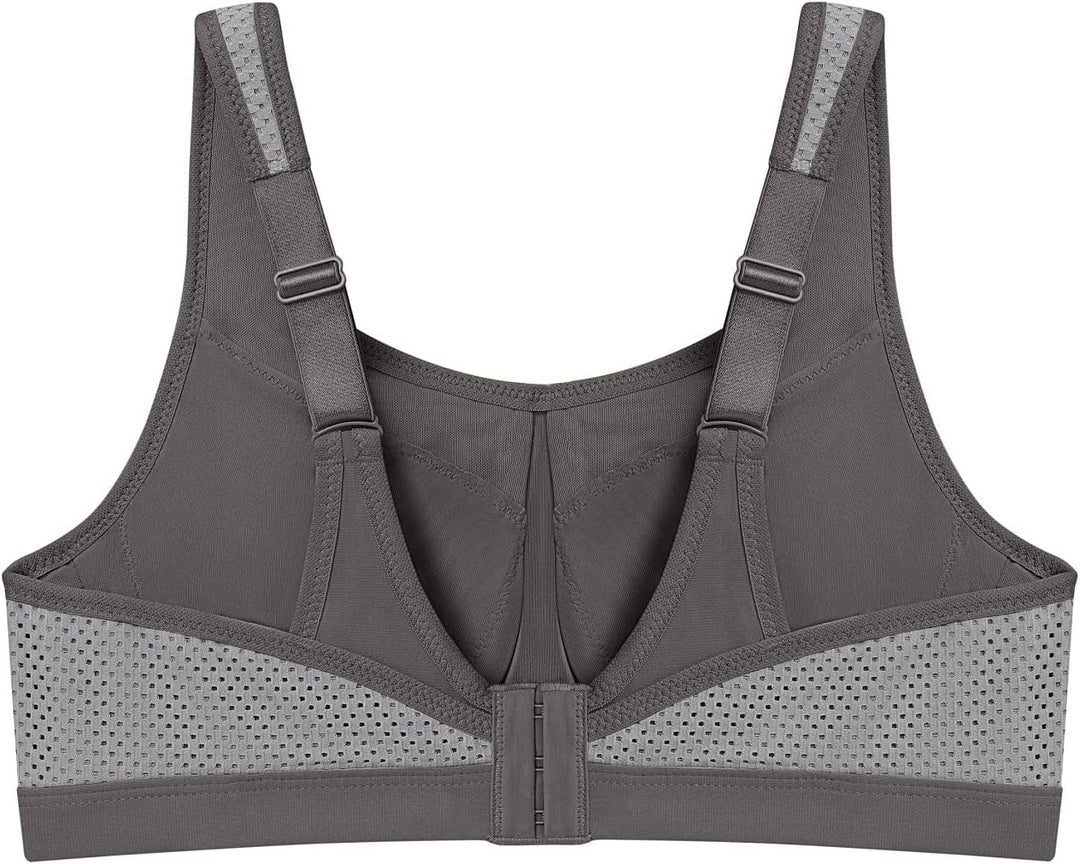 Glamorise Damen Sports Bra 80G Grau, 80G Grau