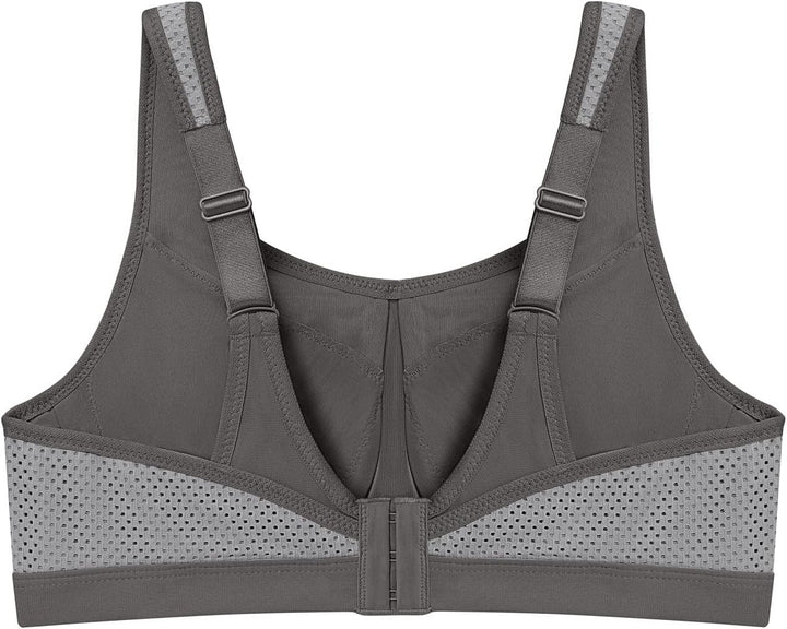 Glamorise Damen Sports Bra 80G Grau, 80G Grau