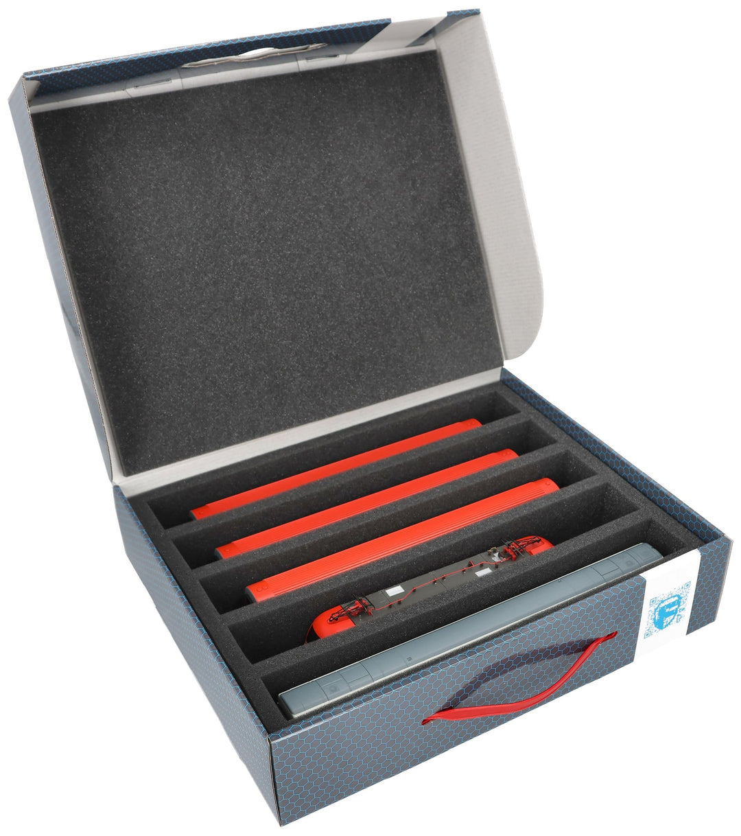 Feldherr 3 Stück Sparpack Lagerbox Spur H0-5 Stege stehend kompatibel mit Modelleisenbahnen, Loks un