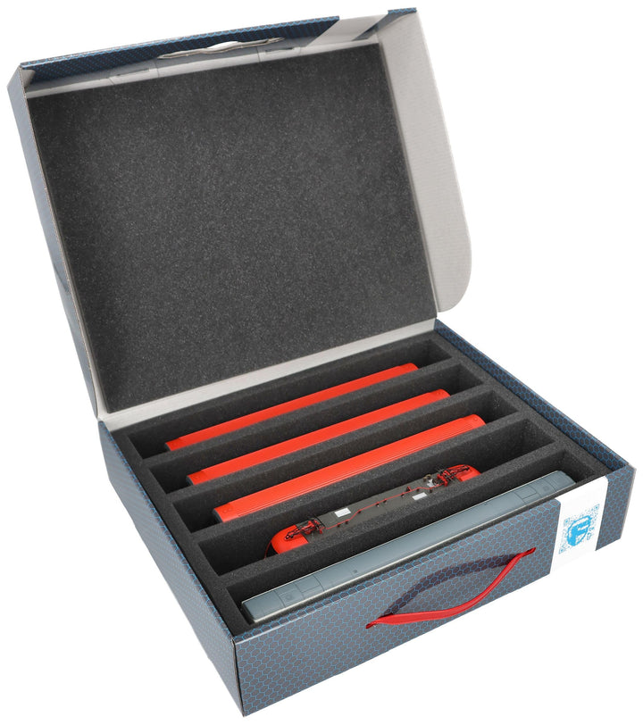 Feldherr 2 Stück Sparpack Lagerbox Spur H0-5 Stege stehend kompatibel mit Modelleisenbahnen, Loks un