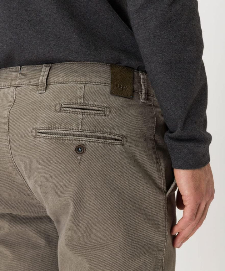 BRAX Herren Style Fabio in Hi Flex Superelastische Slim Chino Hose 34W / 32L Beige (Nut 55), 34W / 3