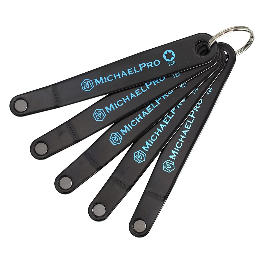 MichaelPro MP002029 5-Piece Ultra Low Profile Offset Screwdriver Set Slim Profile Angle Screwdriver