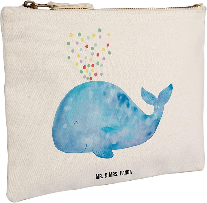 Mr. & Mrs. Panda Federtasche Wal Konfetti Grösse XL Grosse - Geschenk, Motivation, Geburtstag, Kosme