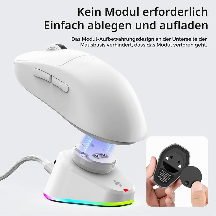 Lade-Station für Logitech Maus G PRO X Superlight 2, G502/G502X Plus Lightspeed, G703, G903, G PRO W