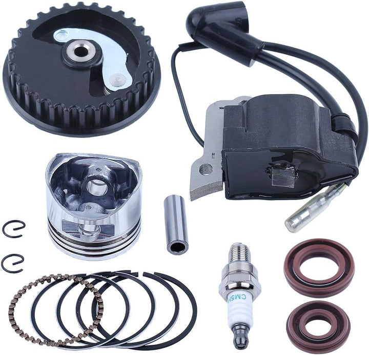 35mm Kolbenringe Zündspule Nockenwelle Riemenscheibe Wellendichtring für Honda GX25 25cc 4-Takt Moto