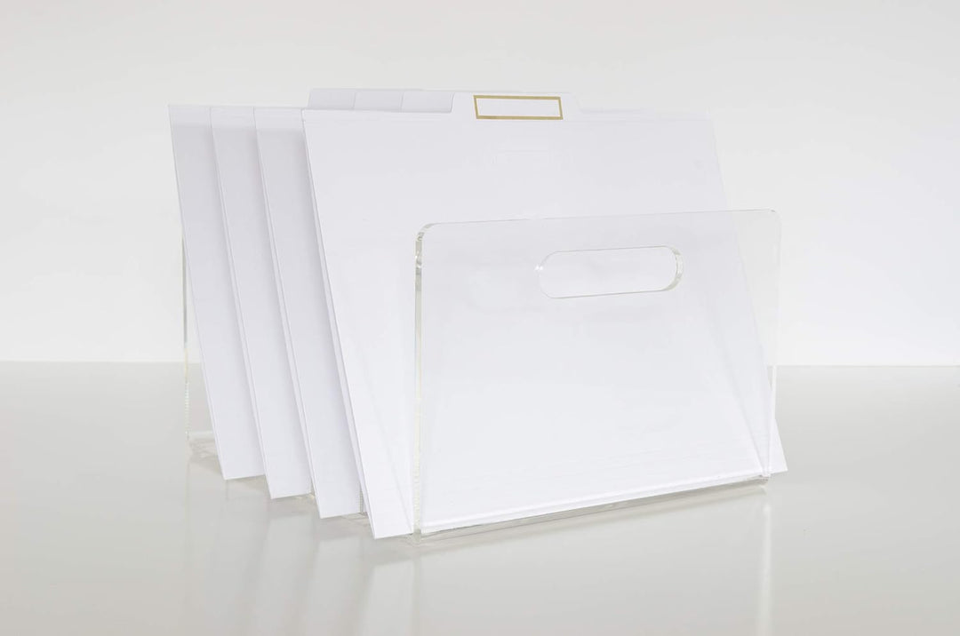 RUSSELL+HAZEL Acryl-Collator, transparentes Acryl, 25,4 x 29,2 x 16,5 cm, 5 Steckplätze (30790), Col