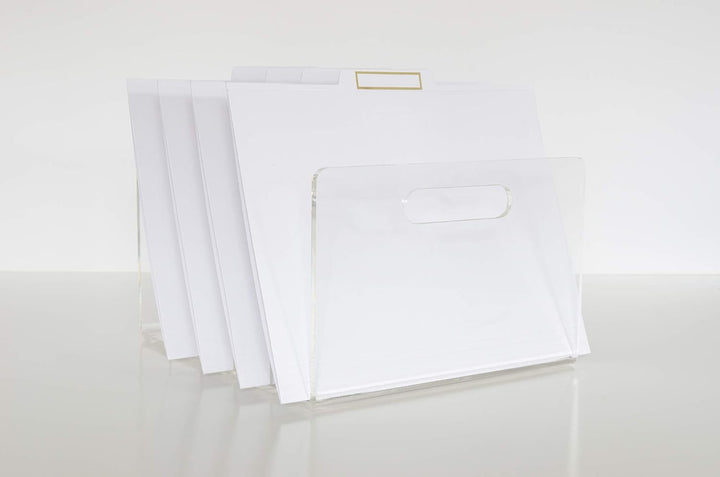 RUSSELL+HAZEL Acryl-Collator, transparentes Acryl, 25,4 x 29,2 x 16,5 cm, 5 Steckplätze (30790), Col