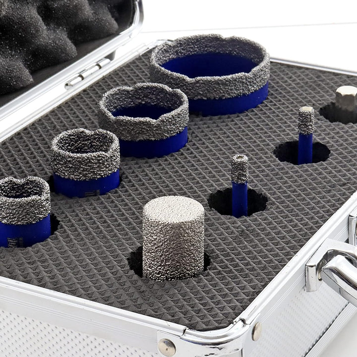 SHDIATOOL Diamant Bohrrone Fliesenbohrer 6/6/20/25/35/50mm und 20mm Finger Bits mit HEX Adapter 8-te