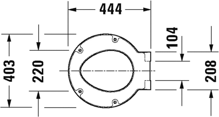 Duravit WC-Sitz Starck 1, Toilettendeckel mit Absenkautomatik, Klodeckel aus Urea-Duroplast, mit Ede