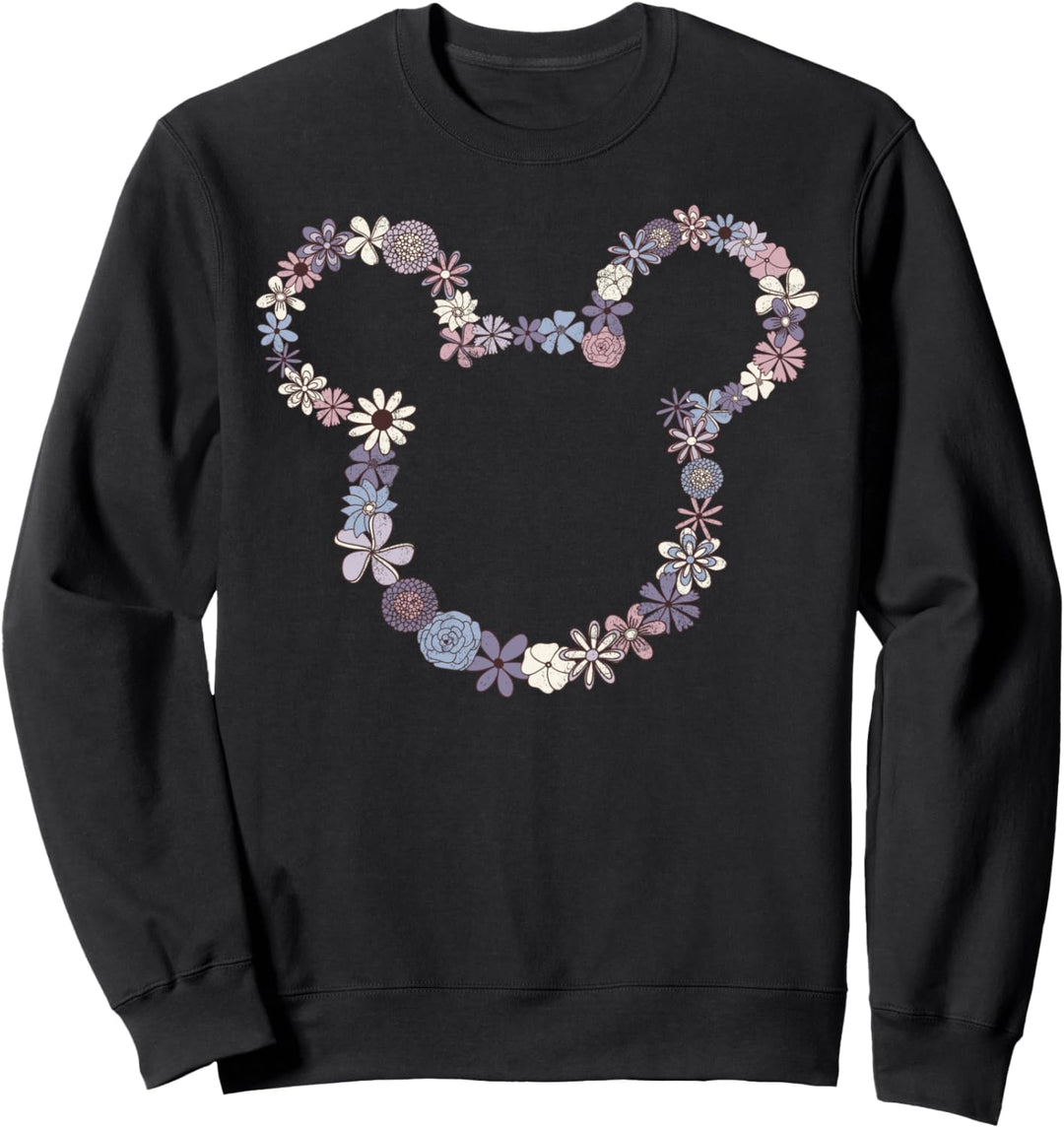 Disney Mickey & Friends Mickey Floral Outline Sweatshirt