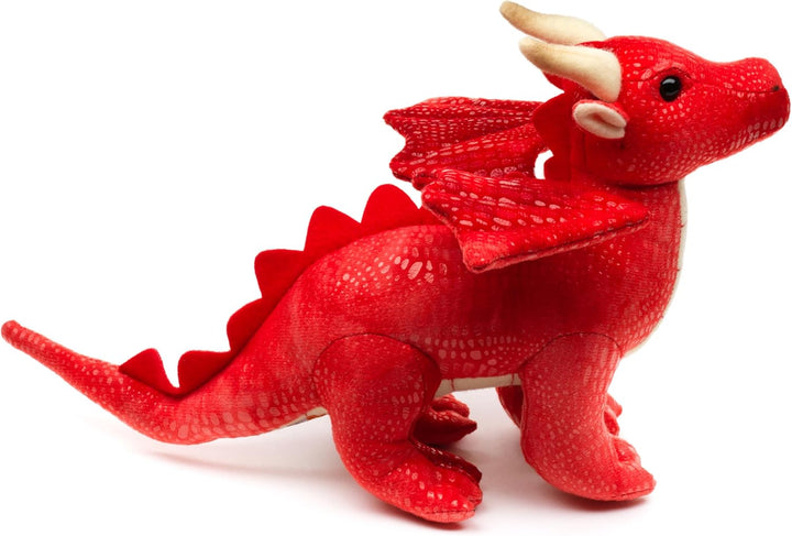 Uni-Toys - Drache rot - 26 cm (Länge) - Plüsch-Fabeltier - Plüschtier, Kuscheltier Rot (26 Cm), Rot
