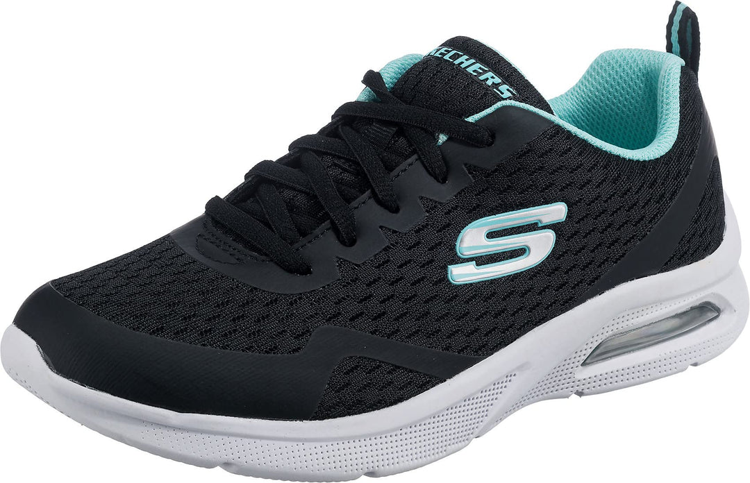 Skechers Mädchen MICROSPEC MAX Electric Jumps Sneaker, Black Mesh