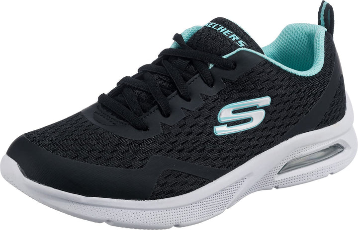 Skechers Mädchen MICROSPEC MAX Electric Jumps Sneaker, Black Mesh