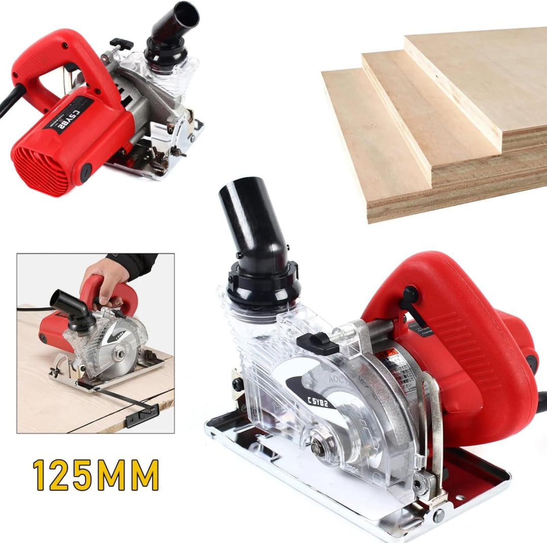 Mauernutfräse 1800W Staubfreie Schlitzfräse Wandfräse Schneidemaschine 18000r/min, 0-41mm Schnitttie