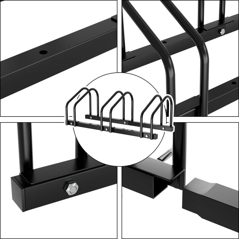Randaco Fahrradständer für 3 Fahrräder, Mehrfachständer Abstellständer Fahrrad, Aufstellständer Bode