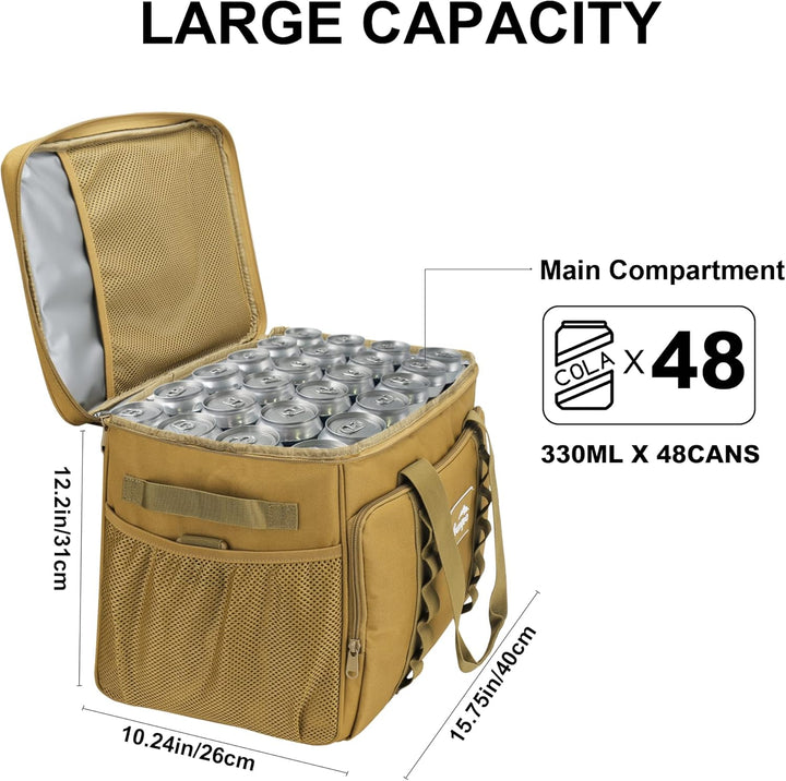 Grosse Kühltasche, 30L Wasserdicht Faltbar Kühlbox Thermotasche, Isoliert Thermo Kühl Tasche Picknic