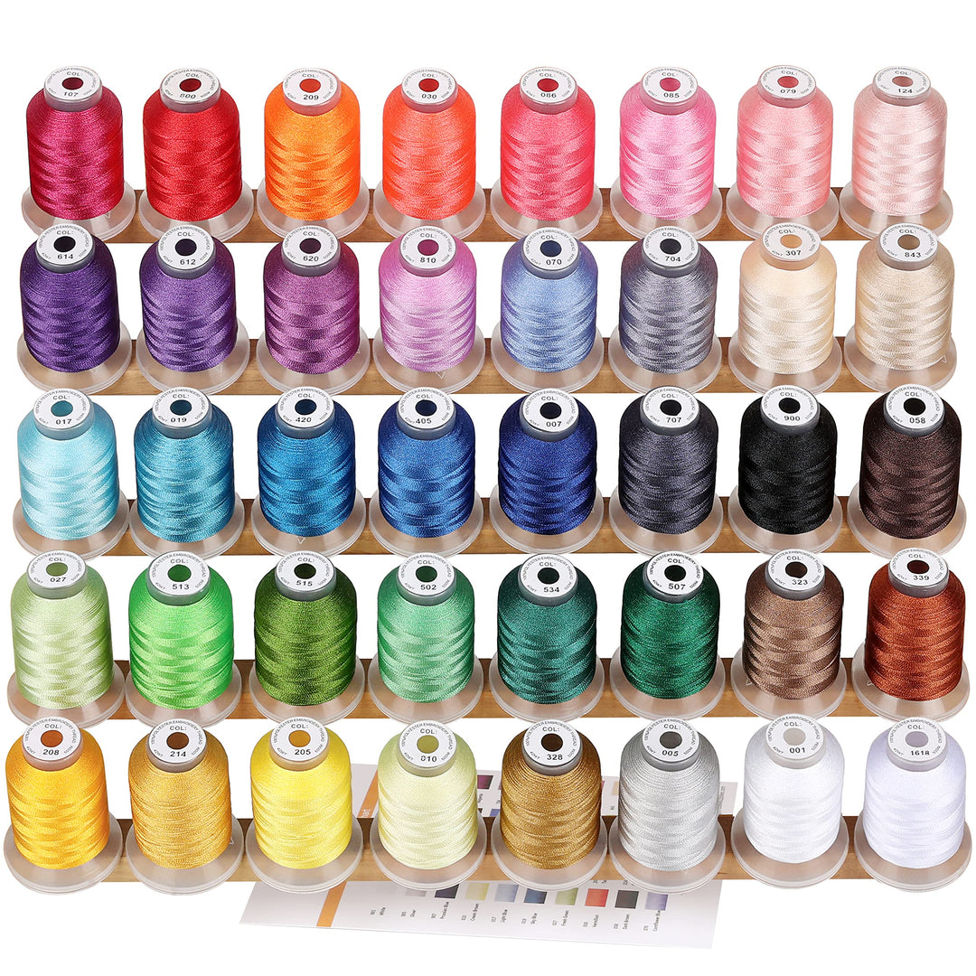 New brothread 40 Brother Farben Polyester Maschinen Stickgarn 500M (550Y) für Brother/Babylock/Janom