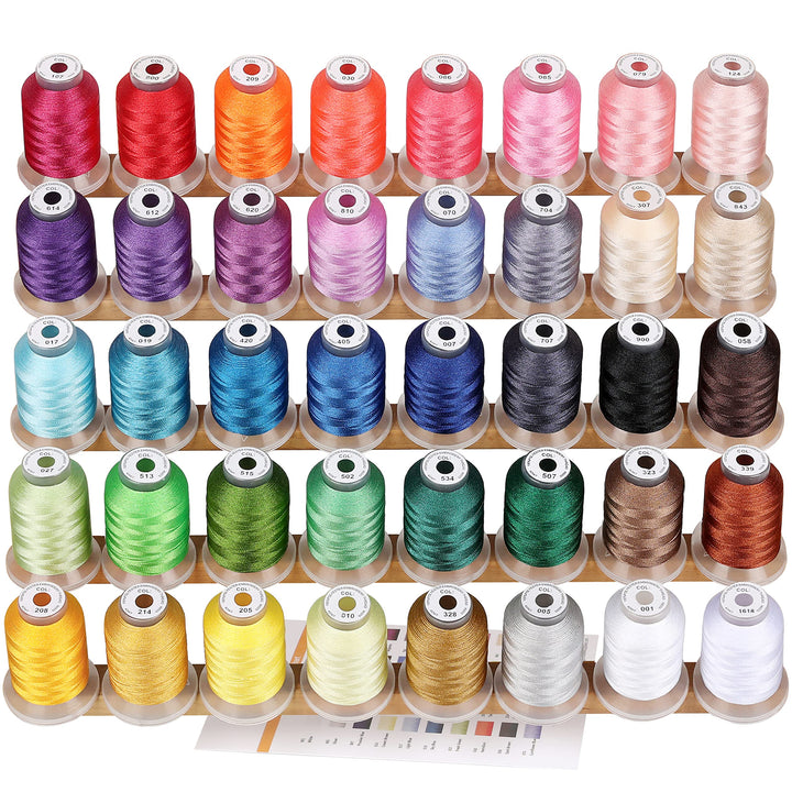 New brothread 40 Brother Farben Polyester Maschinen Stickgarn 500M (550Y) für Brother/Babylock/Janom