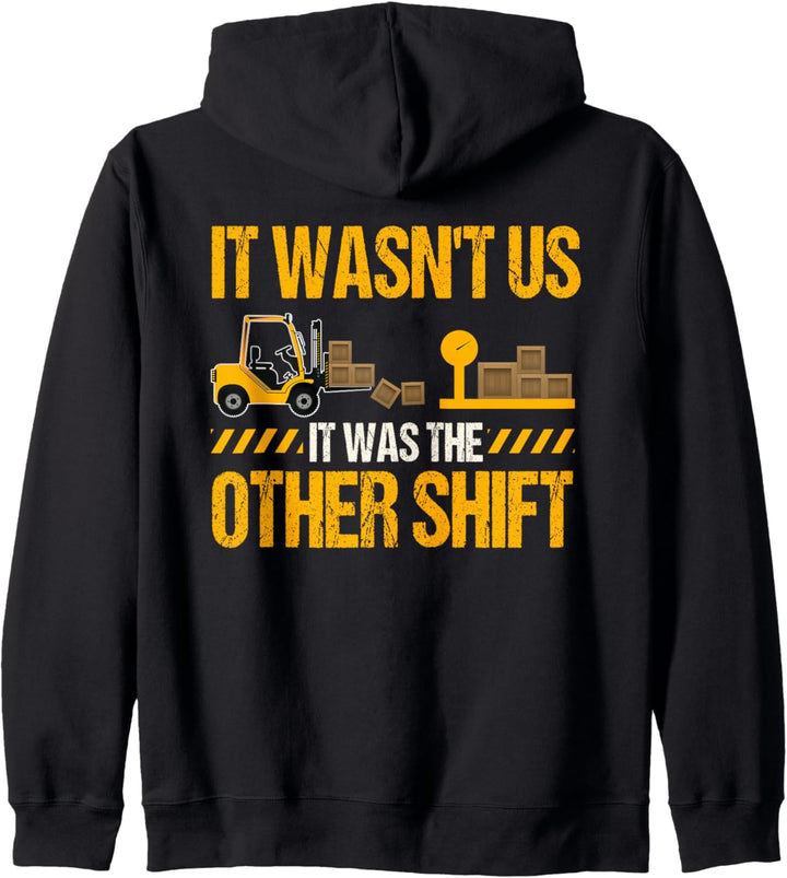 Gabelstaplerfahrer-Design auf der Rückseite der Kleidung Kapuzenjacke