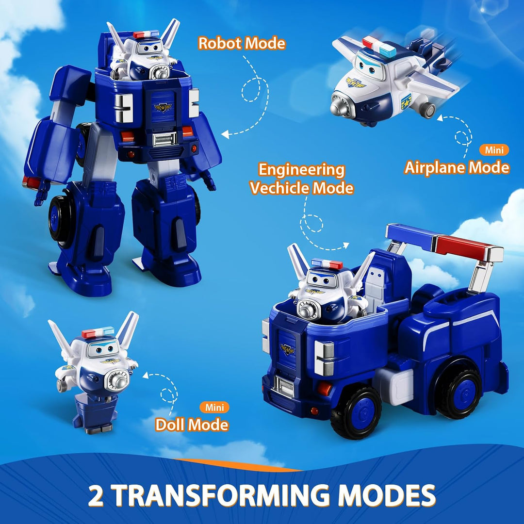 SUPER WINGS – VERWANDELBARES ROBOTERFAHRZEUG "PAUL’S CRUISER" 18 cm + 1 FIGUR 5 cm – Wagen und Spiel