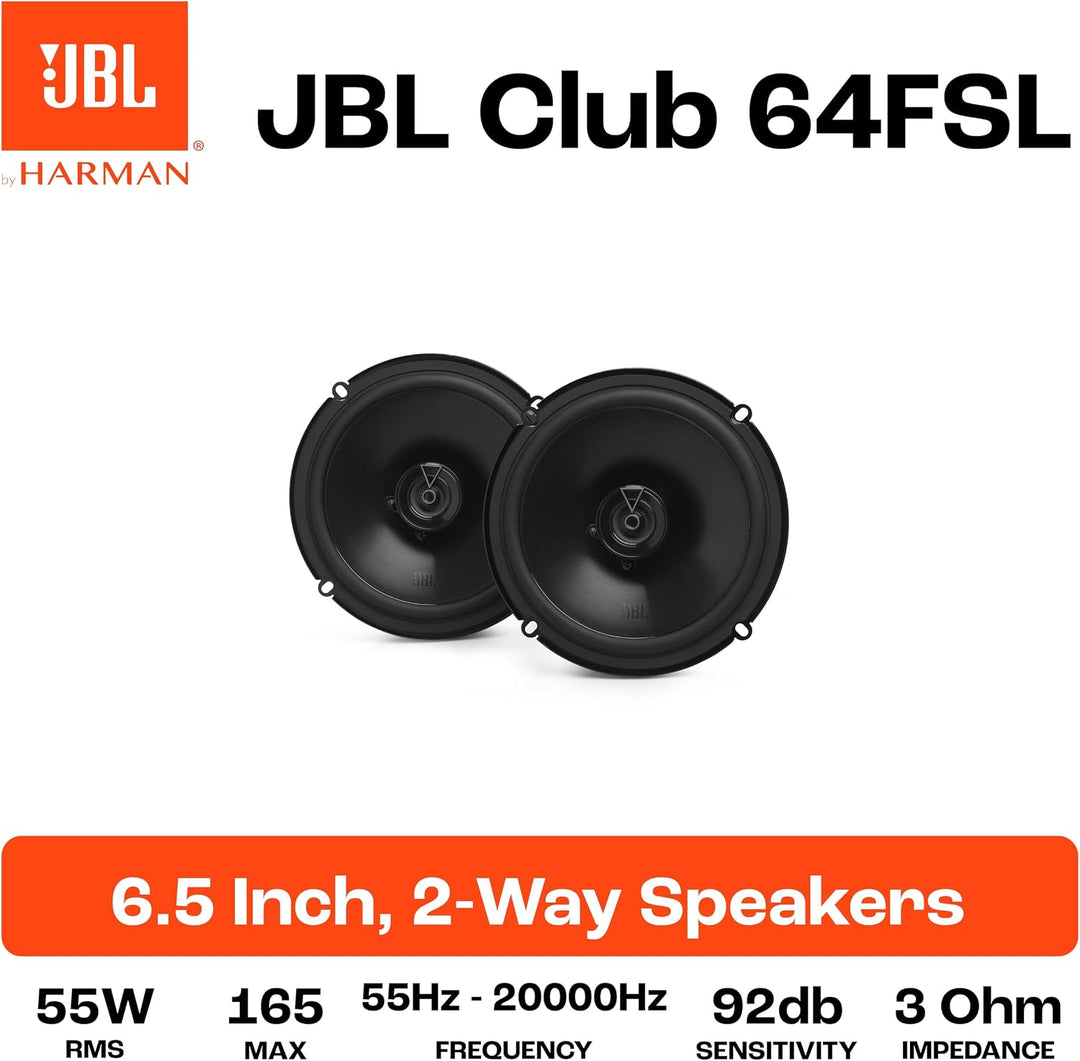 JBL Club Gen3 64FSL 6.5'' (16cm) Lautsprechersatz Koaxial Flach