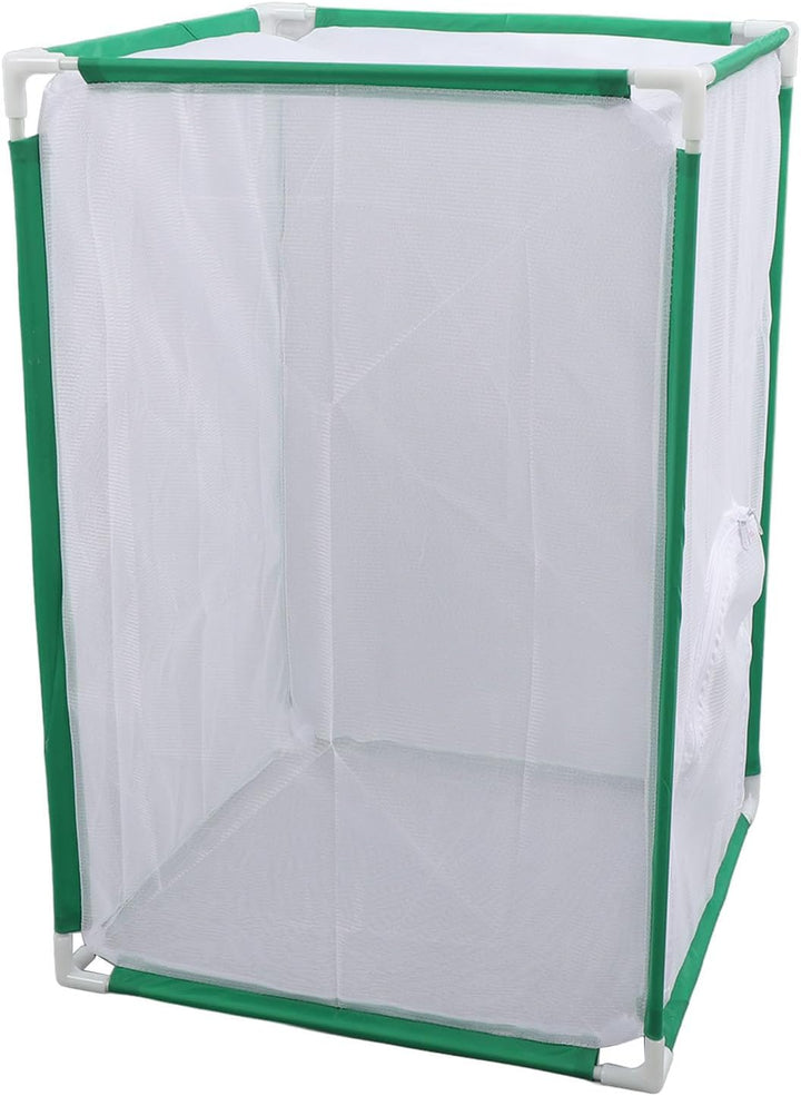 Gitterkäfig, 39,75 x 40 x 60 cm, Schmetterlingskäfig, Rohrbox aus Faserrohr, Pflanzenlandschaft