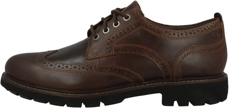 Clarks Herren Batcombe Far Oxford 43 EU Dark Tan Lea, 43 EU Dark Tan Lea