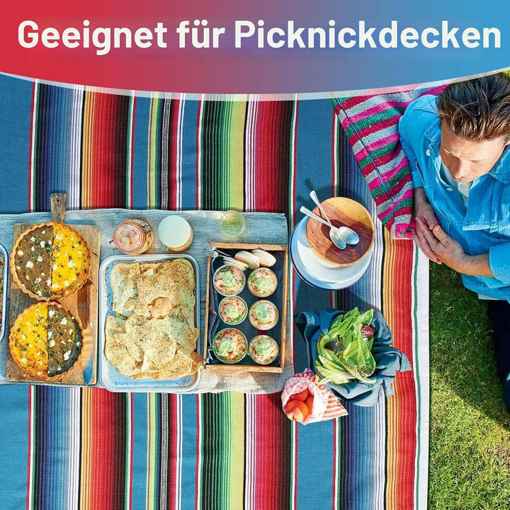 Mexikanische Decke, Sarape Picknick, Tischdecke, warme Decke, Yoga-Stange, 120 x 180 cm