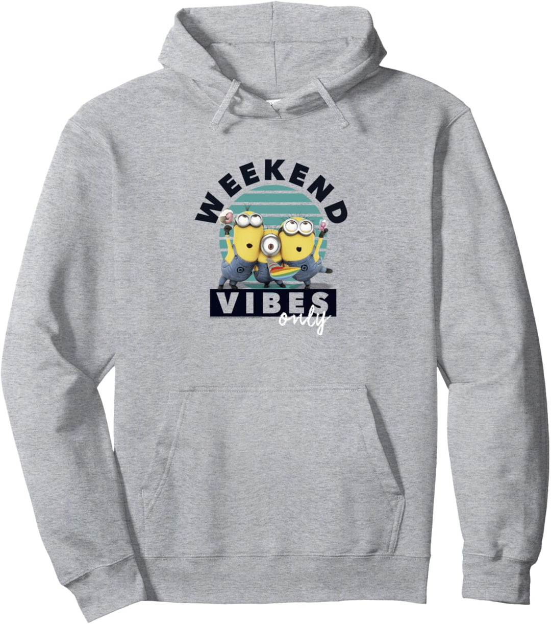Despicable Me Minions Group Shot Party Weekend Vibes Only Pullover Hoodie
