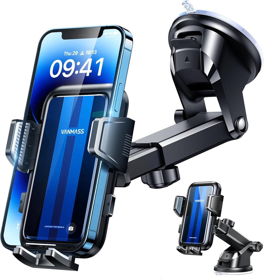VANMASS【2024 Neueste & Stärkste】 Handyhalterung Auto Militär-Klasse Handy Halterung Auto【Über 20KG S