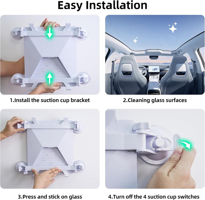 Starlink Mini Halterung mit verstellbarem Design und starken Saugnäpfen – Flexible Befestigung für A