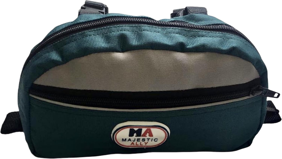 Majestic Ally Satteltasche für Westernsattel, reflektierend, Nylon, Jagdgrün Einheitsgrösse Jäger-gr