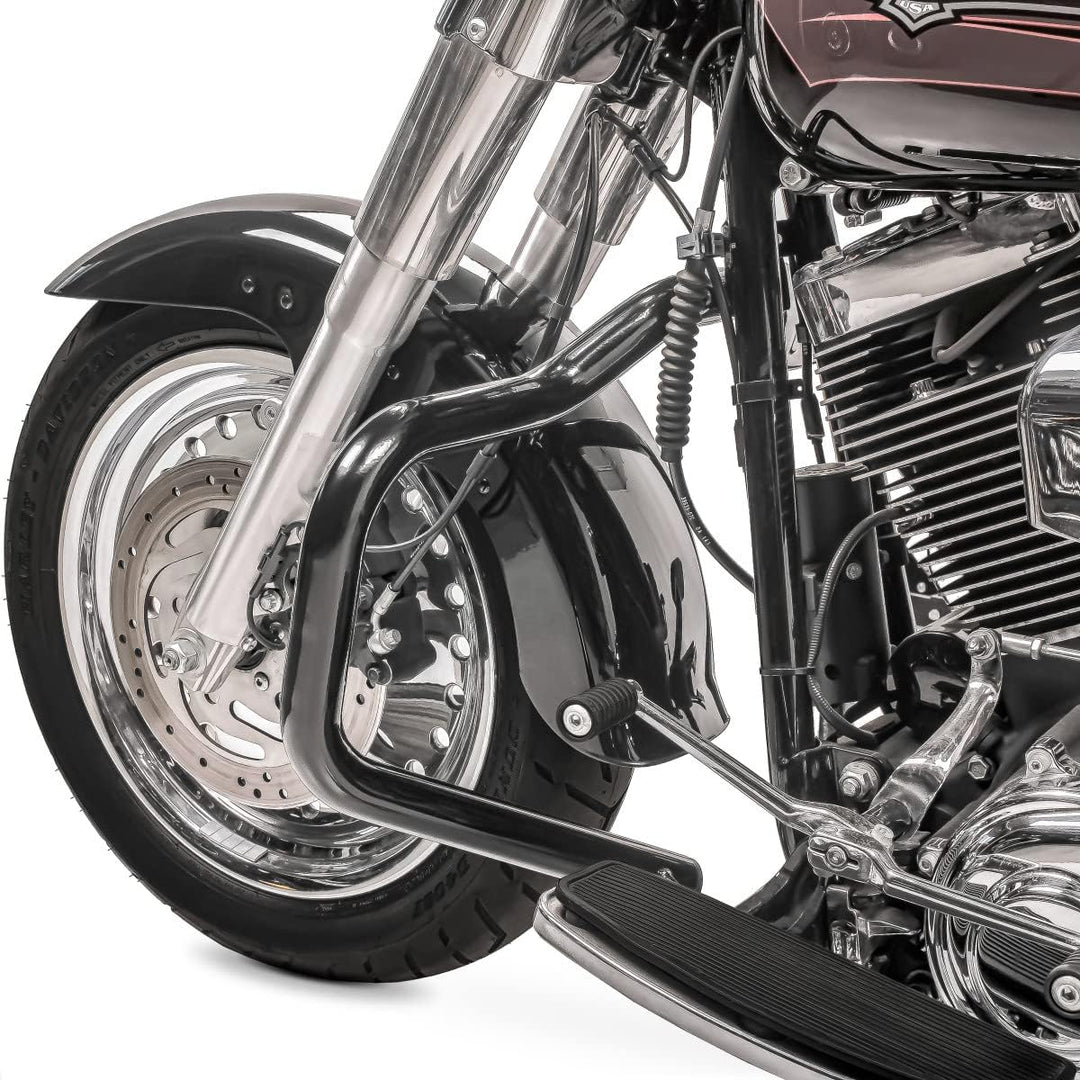 Sturzbügel Mustache für Harley Davidson Softail 2000-2017 schwarz