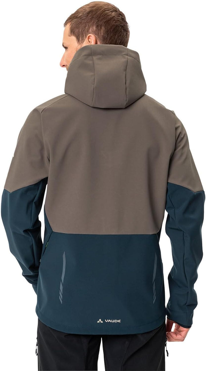 VAUDE Herren Men's Qimsa Softshell Jacket Jacke, coconut/dark sea