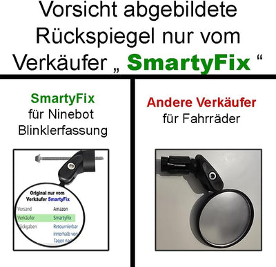 Rückspiegel für Ninebot Blinker E-Scooter MAX G2 D F2 plus E2 Pro | verstellbar 360° drehbar einklap