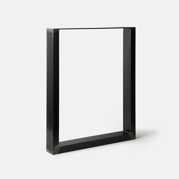 1 Paar (2 Stück) BestLoft Kufen – Tischkufen im Industriedesign aus Rohstahl (60x72cm, Transparent P