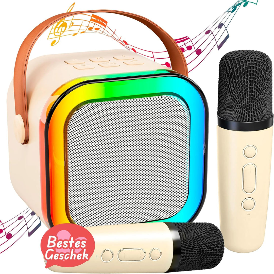 Karaoke Maschine Kinder mit 2 Karaoke Mikrofon Kinder: [Neueste] Kinder Karaoke mit Mikrofon - Karao