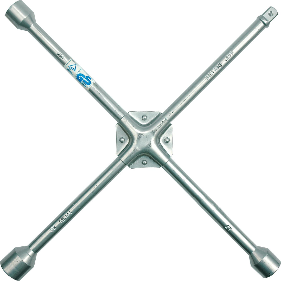 VOREL Radmutternschlüssel Radschlüssel für LKW Radkreuz Radkreuzschlüssel Kreuzschlüssel 3/4"