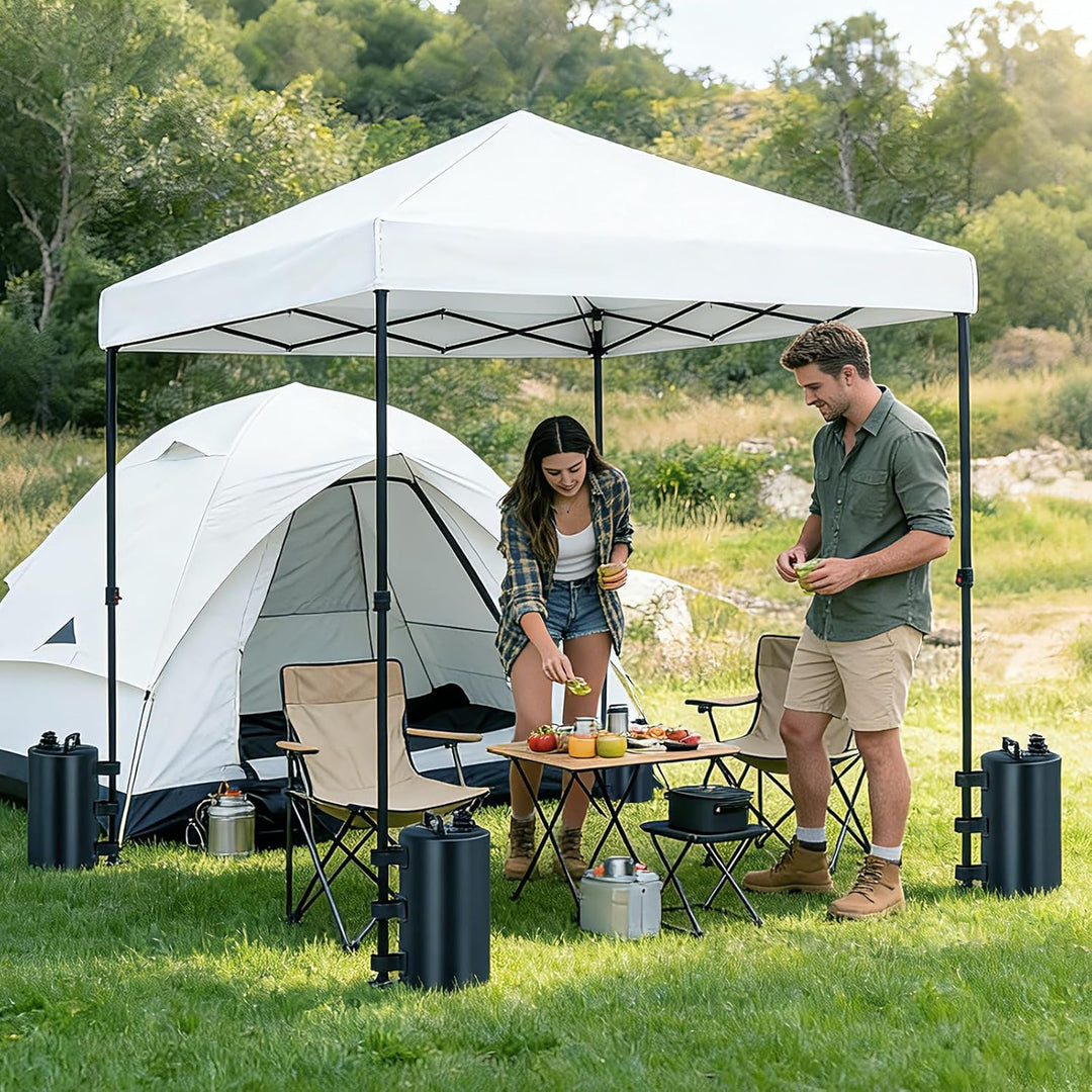 MRWiZMS Pavillon 4er Set Standfuss Sandsäcke Pavillonstandfüsse, mit Wasser befüllbar,Gewichte für P