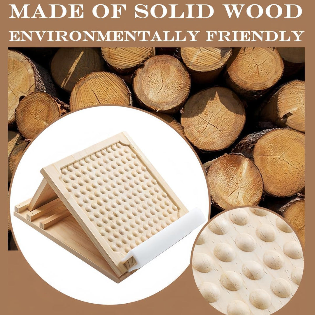 Wadendehner Holz Schrägbrett 4 Neigungswinkel Verstellbar Slant Board für Dehnen Stretching Balance