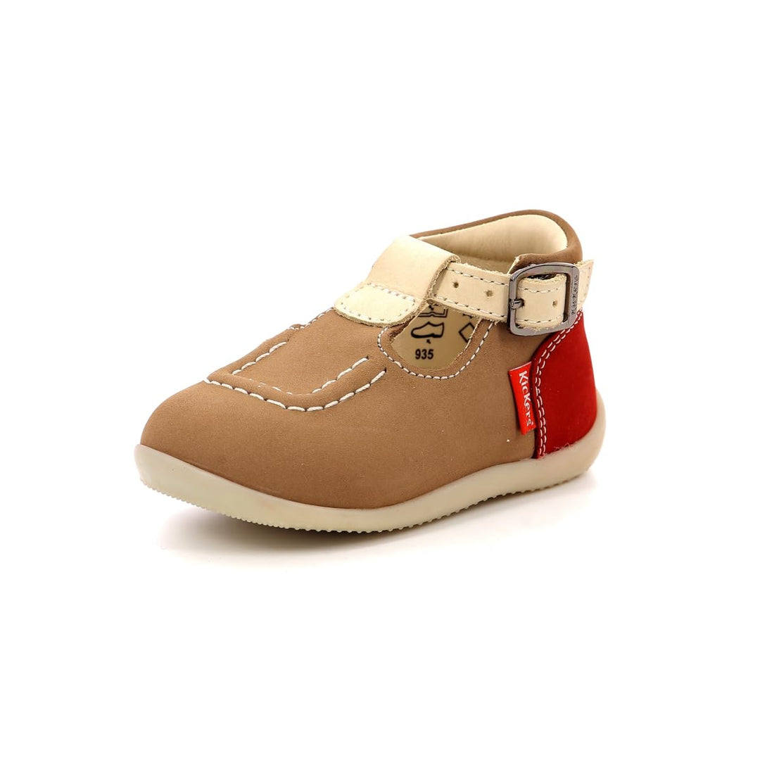 Kickers Mädchen Bonbek-2 Mary Jane Schuh 23 EU Beige, 23 EU Beige